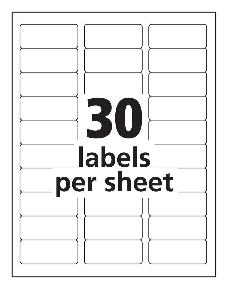 Pro Office 1 x 2.62 Premium Address/Shipping Labels ProTEKgr