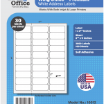 Wing Office 1 x 2.62 Premium Address/Shipping Labels