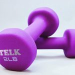 TELK Dumbbells - Neoprene Non-Slip Grip (2 lbs) - Set of 2